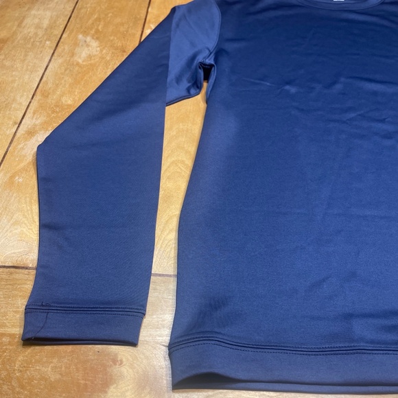Harlestons Performance Crew Long Sleeve Shirt Color Blue Size Large Tailored Fit - Picture 2 of 16